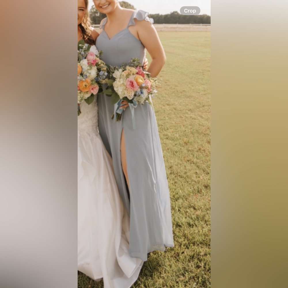 Azazie dusty blue